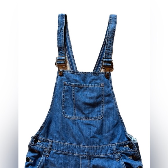 GAP Women's Carpenter Distressed Denim Bib Suspender Style Overalls, Sz Med - Picture 11 of 15
